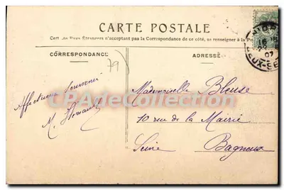Niort — Antigo Palácio Municipal em 1840 — Editor: Niort, n° 92 — Verso