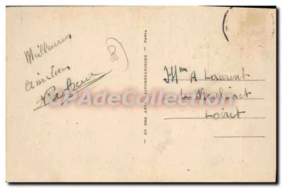 Abbeville — Vista del Canal y Monumento del Caballero de la Barre — LL.30 — Reverso
