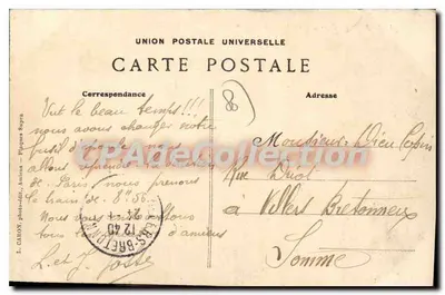 Amiens — Praça Vogel — Bairro Saint-Germain — L. Caron, n°105 — Verso