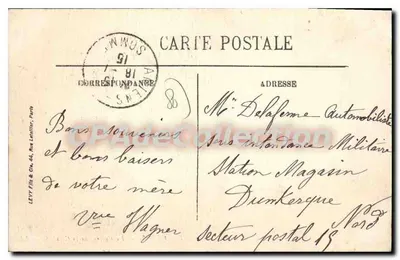 Amiens — A Caserna da Cidadela — LL. n°245 — Verso