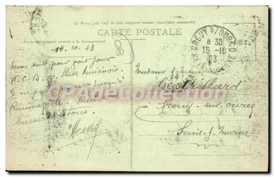Amiens - Praça e Praça René-Goblet — R. Caron, editor, Amiens — Verso
