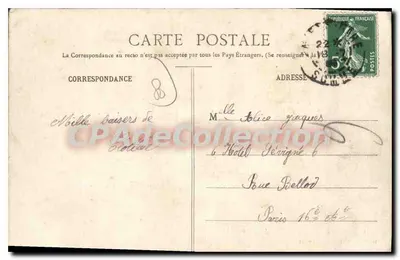 Amiens - Pierre-l'Ermité — estátua de São Pedro, editor O. Hacquart, n°46 — Verso