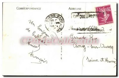 Amiens — A Estação — LL. — n° 299 — Verso