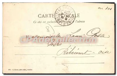 Amiens - As Margens da Somme — L. Caron, fot.-edit., Amiens, n° 400 — Verso