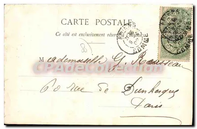 Het Oude Amiens - Rue des Tanneurs — L. Caron, fot.-edit., Amiens, n°117 — Achterkant