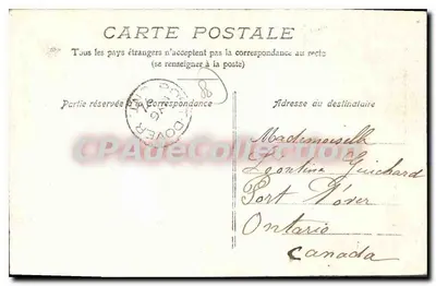 O Velho Amiens — Rue des Tanneurs — L. Caron, fot. edit. Amiens — Verso