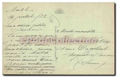 Ault — Ogólny widok plaży (niska przypływ) — Laëquo, Photo-Optique, Ault, nr 58 — Rewers