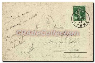 Ault-Onival - A Moinha de Pierre — editor: Levrière, Ault - Plaques Guilleminot — Verso