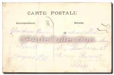 Cayeux-sur-Mer — kąpielowcy w burzliwym morzu — Chapuzot, n°73 — Rewers