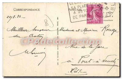 Le Grotoy — Place Jeanne d'Arc — LL. n° 98 — Verso