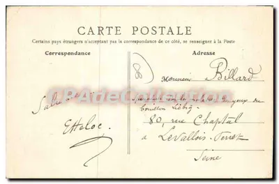 Le Crotoy (Somme) — De toren en het maanlicht — B. F., PARIS — Achterkant