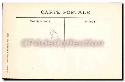 Montdidier antes de sua destruição — Rue St-Pierre e Palácio de Justiça — Edit. Paul Fufet — Verso