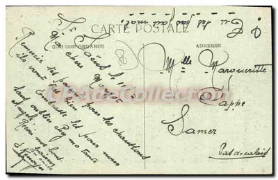 Péronne 1905 — Marie Fouré y la Grande Place — editor E. Sagillard — Reverso