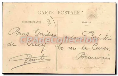 Crécy-en-Ponthieu — Molen van Edouard III, naar een foto — Collectie Carpentier — Achterkant