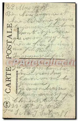 Ham — Place de l'Hôtel-de-Ville — Lib. Juniet et Vasset, à Ham — Rewers
