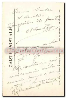 Arbonnières (Somme) — La Piazza — Visé a Parigi No. 231 — Guerra 1914-1915 — Verso
