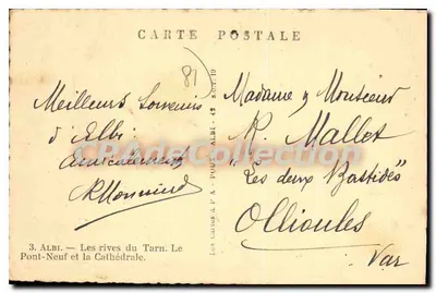 Albi — Le rive del Tarn. Il Pont-Neuf e la Cattedrale — editore Lapa — Verso