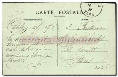 Castres (Tarn) — Stare domy nad Agoût — Perrot-Sagnes, wyd. Castres — Rewers