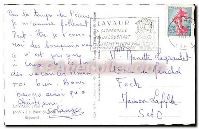 Ponte Saint-Simon — Toulouse — editor Lavaur — Verso