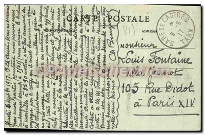 Le Sidobre, blisko CASTRES (Tarn) — Aglomeracja Fusarié — wydawca: C. Lévy, n° 70 — Rewers