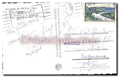 Gaillac — Ogólny widok, Ogród Adélaïs, Zamek, Plac Wolności — Cliché NARBO, Paryż — Rewers