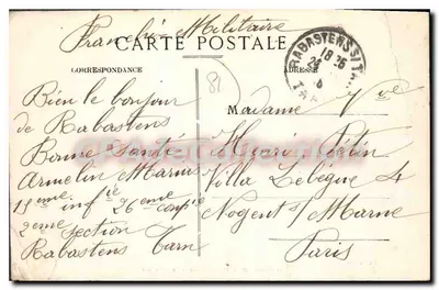 Rabastens (Tarn) — Zamek St-GÉRY — Wydawnictwo Mauries — Rewers