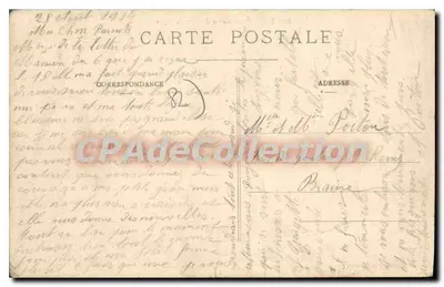 Montauban - Kazerne van het 11e van Lijn — uitgever Darar F. Montaut et F. Castel — Achterkant