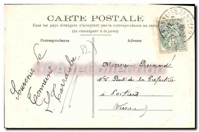 Tonneins — Castelo de Ferron — Phototypie Perret, Arzen — Verso