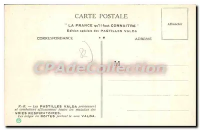 Montauban — Prefectuur van Tarn-et-Garonne — Speciale editie Pastilles Valda — Achterkant