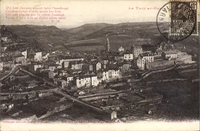 Caylus — Vista geral — Fototipo Lalouche Frères, Toulouse, N° 59