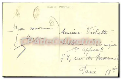 Côte d'Azur - Bandol - A Praia e o Casino — Editado por Paris-Culterius — Verso
