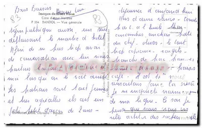 Bandol — Ogólny widok — Images de Chez Nous — Rewers