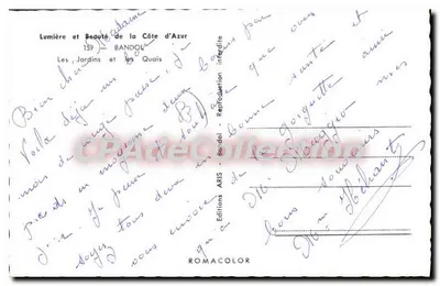 Ogród i nabrzeża — Bandol — Wydawnictwo ARIS — Rewers