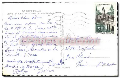 Saint-Raphaël (Var) — Widok wybrzeża Azury — Wydawnictwo Felix-Martin — Rewers
