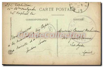 Saint-Raphaël — Torpedeiros no cais e vista de Fréjus — Editora Giletta, n° 1606 — Verso