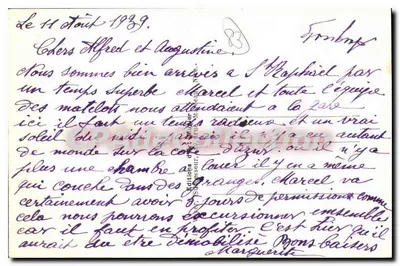St-Raphaël (Var) — Bulwar Félix-Martin — Hotel Les Algues — Foto Munier — Rewers