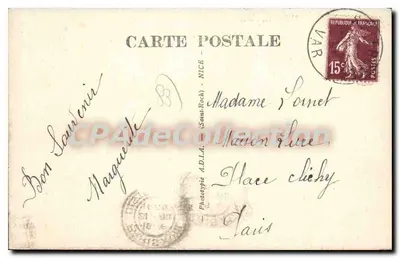 Saint-Tropez — Stary port — Fototypia A.D.L.A. n° 6589 — Rewers