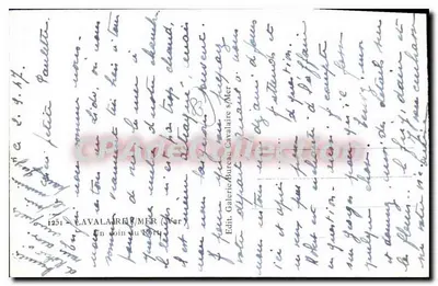 कावालेयर-सर-मर के पोर्ट का दृश्य — प्रकाशक कावालेयर गैलरी, संख्या 1251 — पीछे