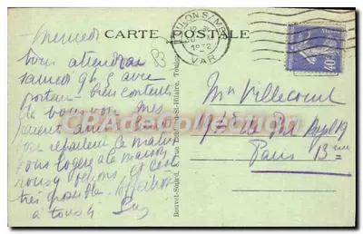Arredores de Toulon - SAINT-MANDRIER - "La Presqu'île" — Editor B.S. n°247 — Verso