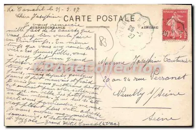 Le Canadel (Var) — Widok przez plażę — Fotografia Malet - La Croix — Rewers