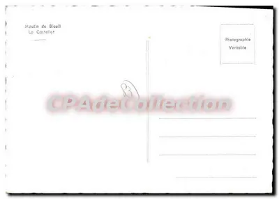 Młyn Bicail — Le Castellet — Stara pocztówka z kolekcji — Rewers