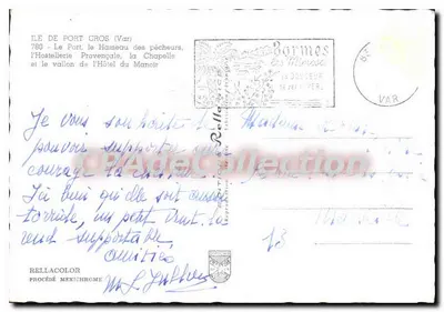 Port Cros — El Puerto, el Pueblo de los Pescadores, el Hotel Provenzal, la Capilla y el Barranco del Hotel du Manoir — Rella — Reverso
