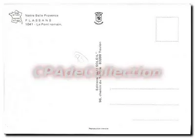 Flassans — Most rzymski — Wydawnictwo GAI SOLEIL, Toulon — Rewers