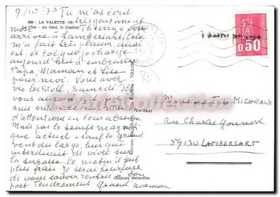 Widok z La Valette (83) — wydawca Wydawnictwo Kolorów Naturalnych, nr 669 — Rewers