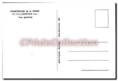 Chartreuse de la Verne — Vista geral — Éditions SUDÈF — Verso