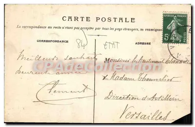 Vedène — Widok z drogi do Młyna — Clément Béraud, Avignon — Rewers