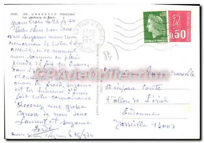 Widok ogólny Grambois — Vaucluse — Wydawca ERTAY, n°2049 — Rewers