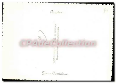 Jovem camponesa — Brantes — Edições Cal de Provence — Verso