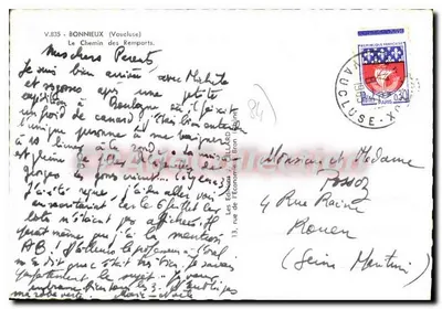 V.835 - Bonnieux (Vaucluse) — O Caminho dos Muros — Les Éditions L.ILLAPD — Verso