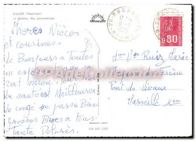 Bollene (Vaucluse) — Widok panoramiczny — Wydawnictwo Souleurelles — Rewers